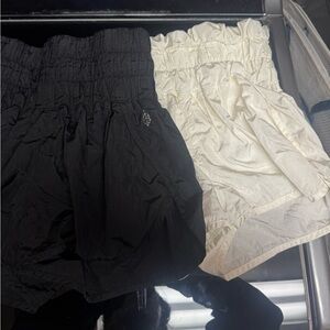 Free People Activewear Shorts Set Black and White Size XS